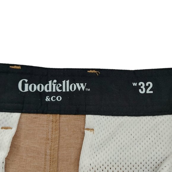 Goodfellow Hybrid Swim Shorts Mens 32 Brown 9" Inseam Lightweight Stretch - Picture 8 of 9